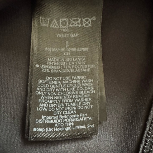 Yeezy Gap Women’s Long Sleeve Second Skin Top Black Size Small - Picture 8 of 10